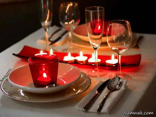 تزیین میز غذای شیک